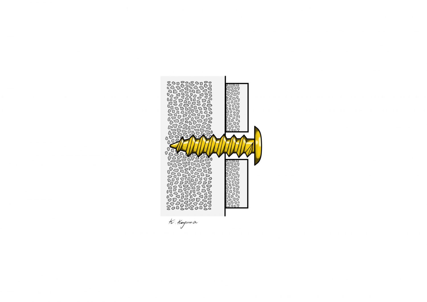 小山慶介イラスト　Keisuke Koyama lag-screw