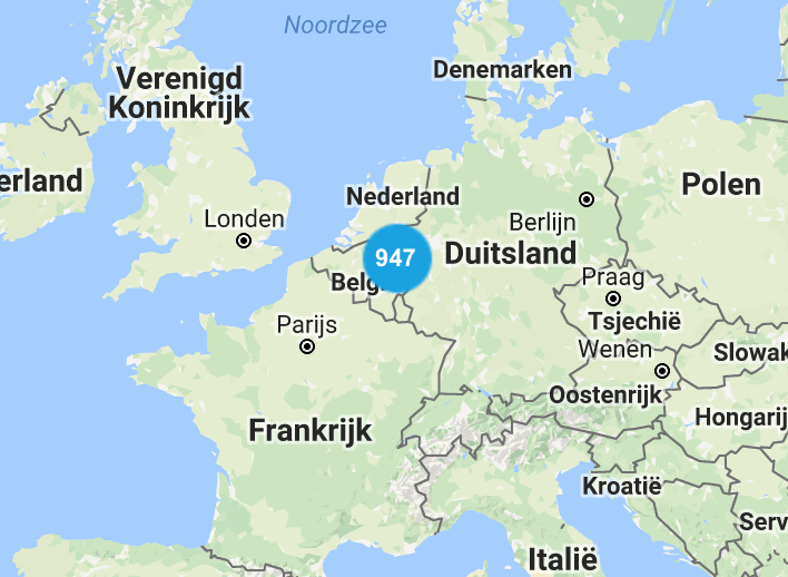 オランダ国内には９４７店舗