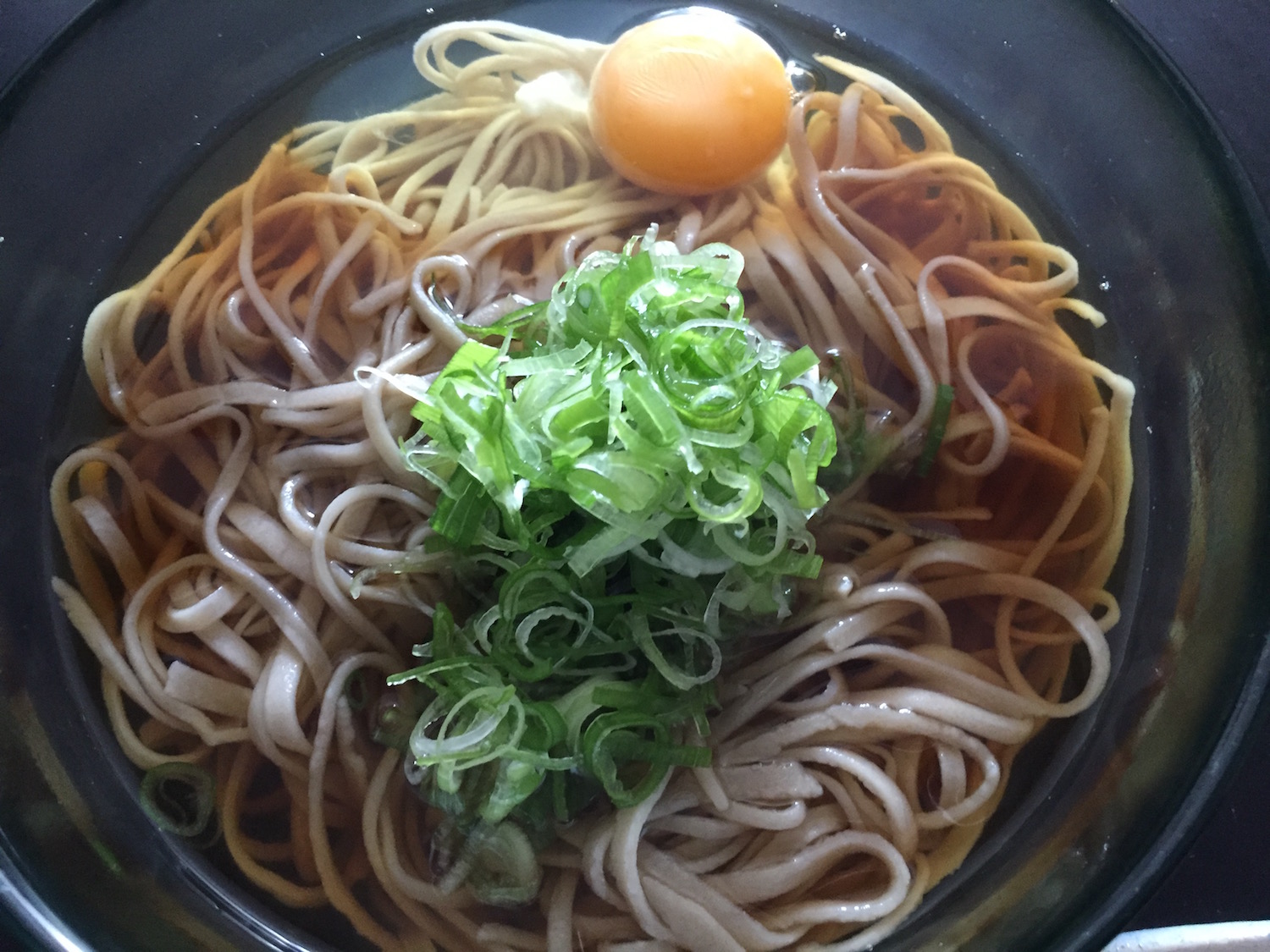 手打ち蕎麦　月見蕎麦