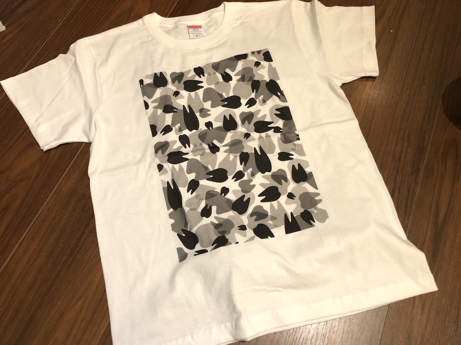 KAAK studio Teeth迷彩柄Tシャツ