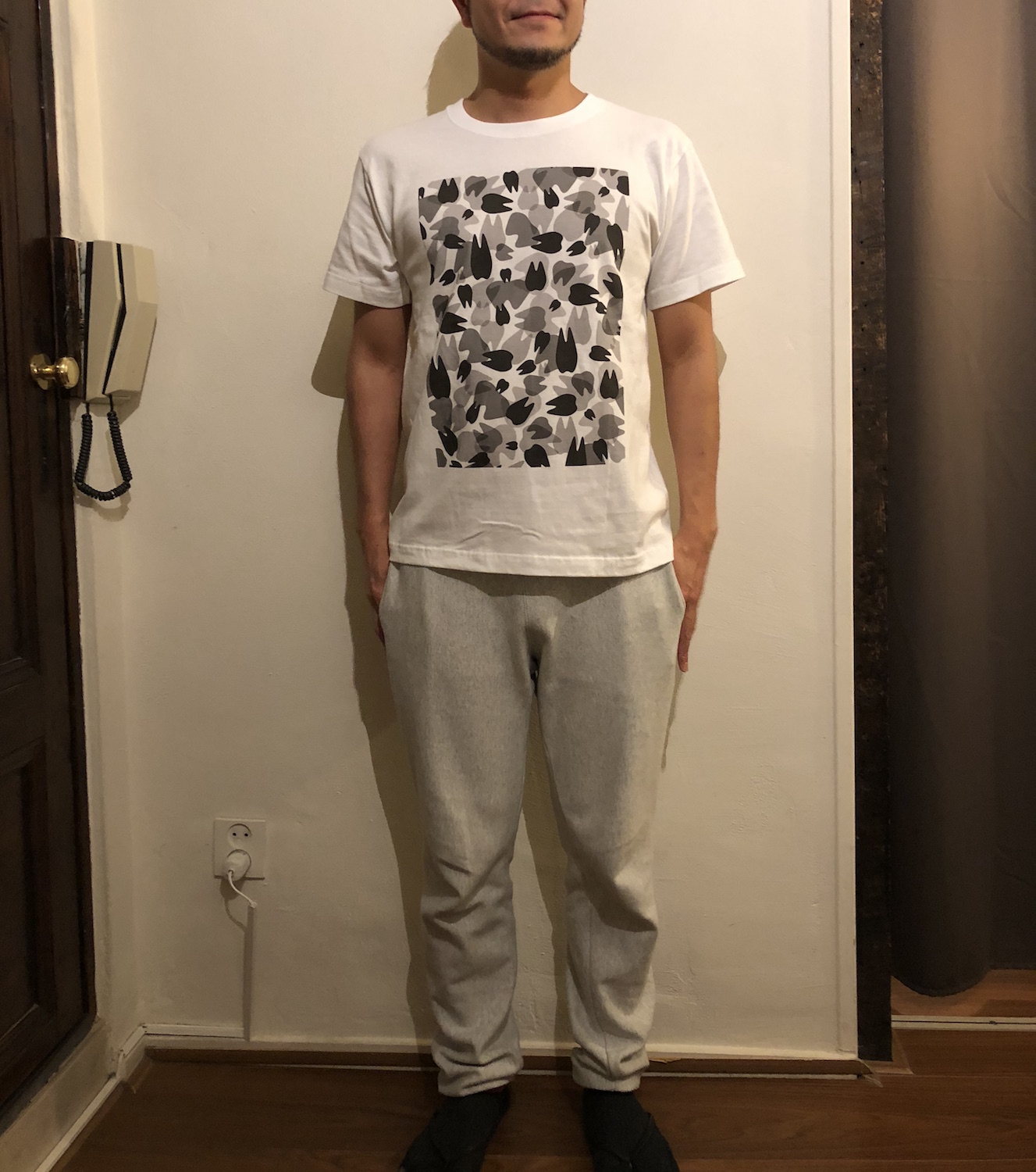 KAAK studio Teeth迷彩柄Tシャツ