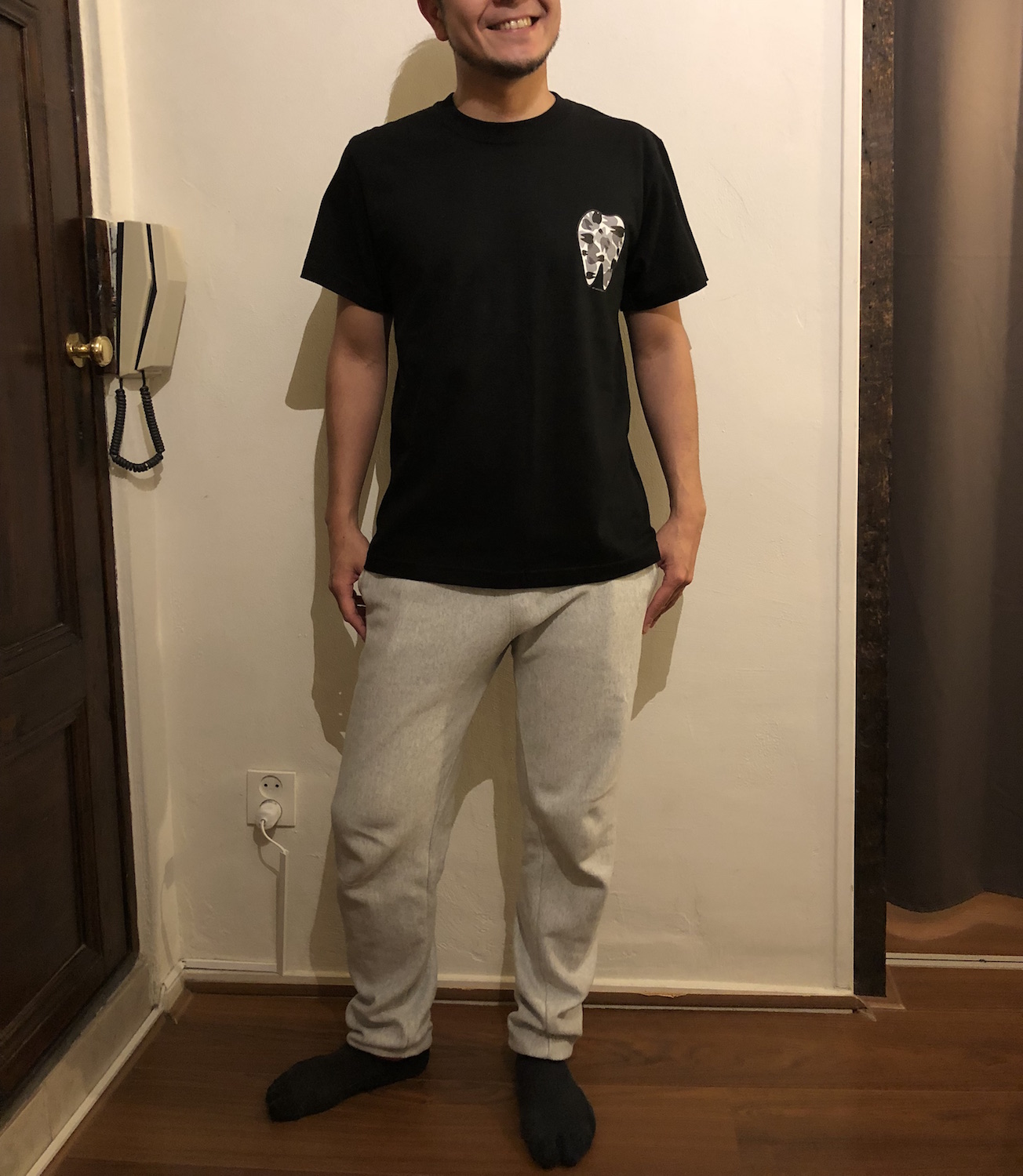 KAAK studio Teeth迷彩柄Tシャツ